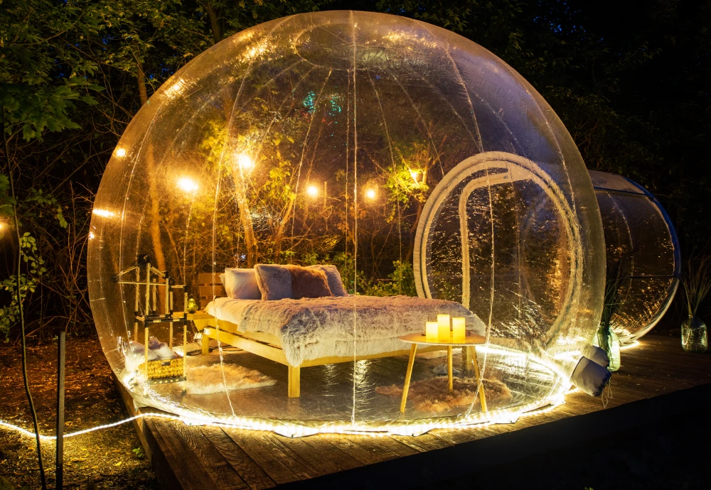 clear plastic bubble tent